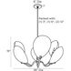 Savo 6 Light 38 inch Bronze Chandelier Ceiling Light