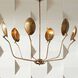 Flores 6 Light 46 inch Vintage Brass Chandelier Ceiling Light