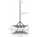 Adele 6 Light 40 inch Black Stained Chandelier Ceiling Light