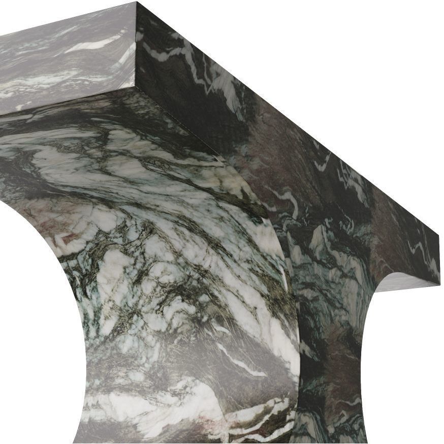 Augustine Verde Faux Marble Console Table