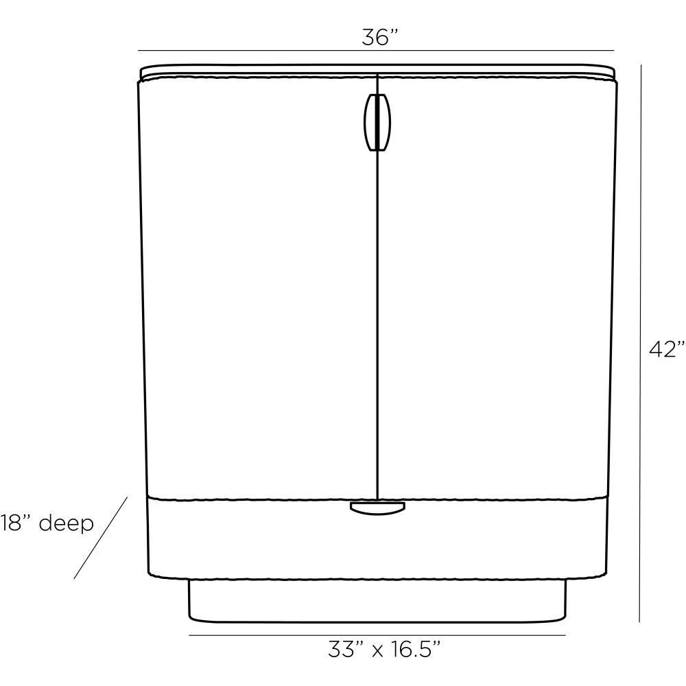 Pontevera 36 inch Morel Cocktail Cabinet