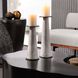 Rotunno Cerused Blonde Candleholders, Set of 2