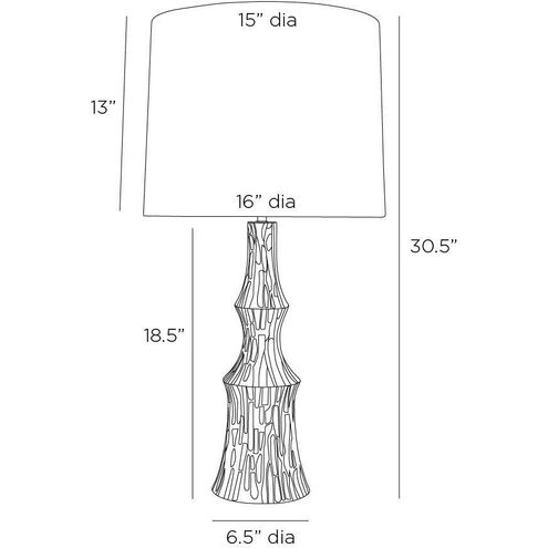 Grainger 30 inch 150.00 watt Graphite and Polished Nickel Lamp Portable Light