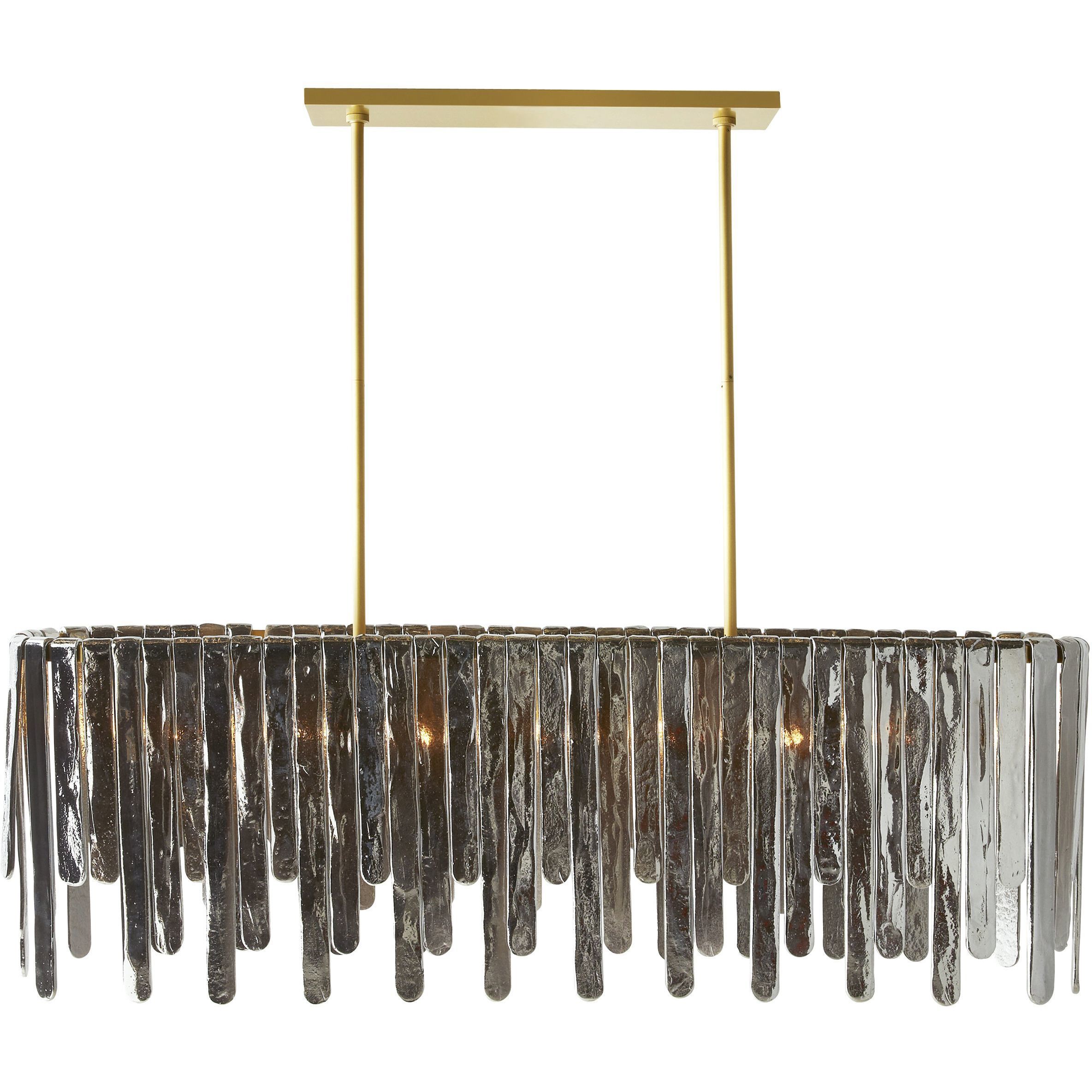 Leighton 7 Light 51.5 inch Smoke Luster Chandelier Ceiling Light