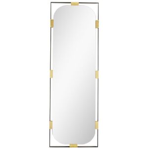 Frankie 72 X 24 inch Black Nickel Floor Mirror