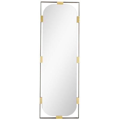 Frankie 72 X 24 inch Black Nickel Floor Mirror