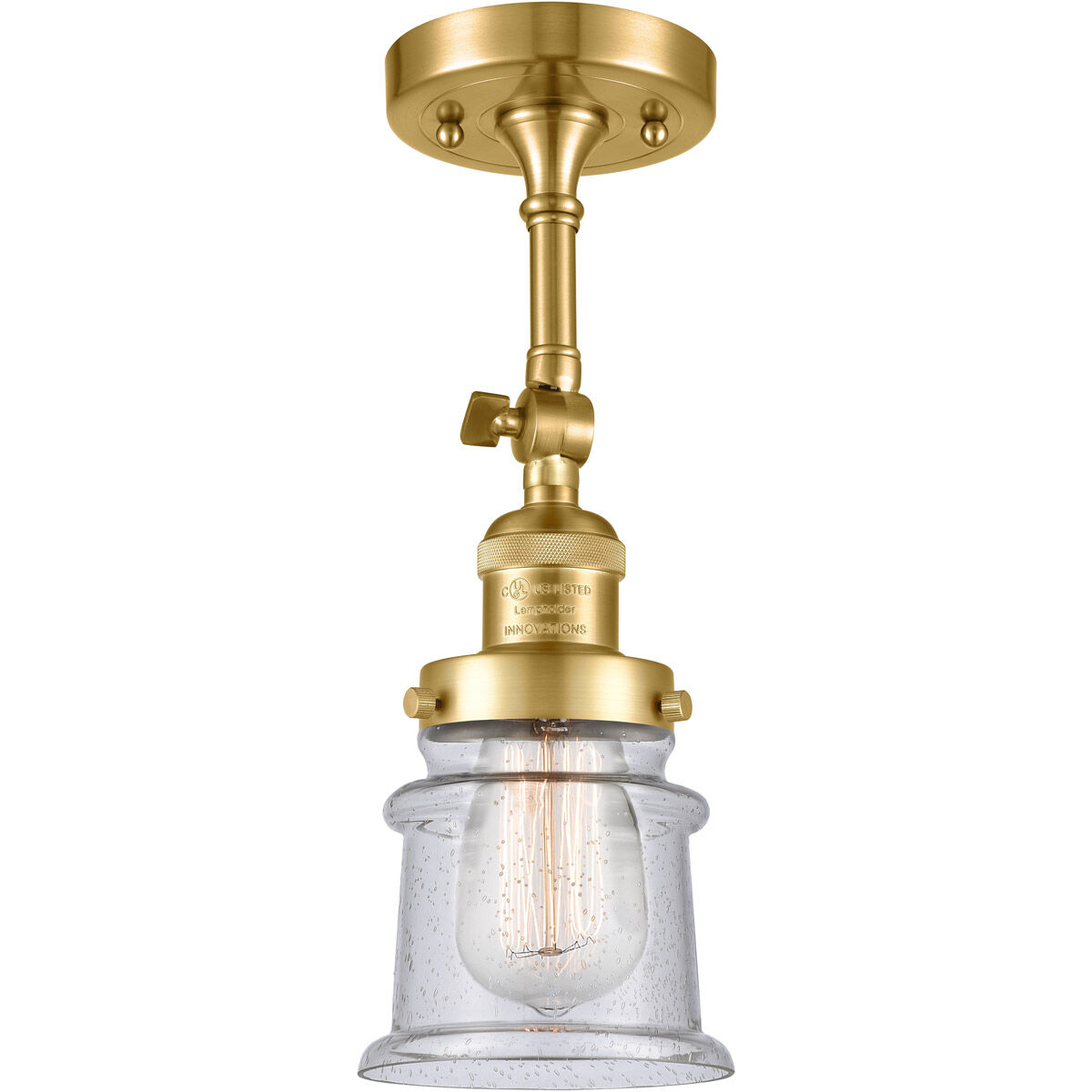 Franklin Restoration Small Canton 1 Light 6.00 inch Semi-Flush Mount