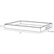 Gavin 24 X 2.5 inch Black Tray
