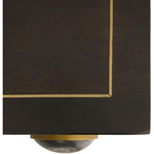 Cairo 62 X 17 inch Umber and Bengal with Antique Brass Console Table