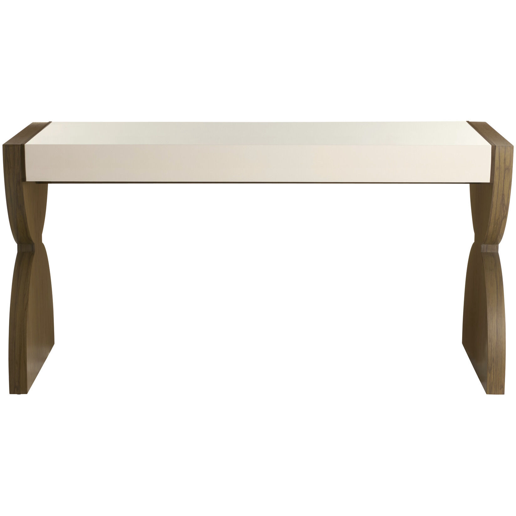 Myra 60 inch Opal and Vintage Brass Desk