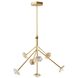 Alessia 29.5 X 29 inch Antique Brass Chandelier Ceiling Light
