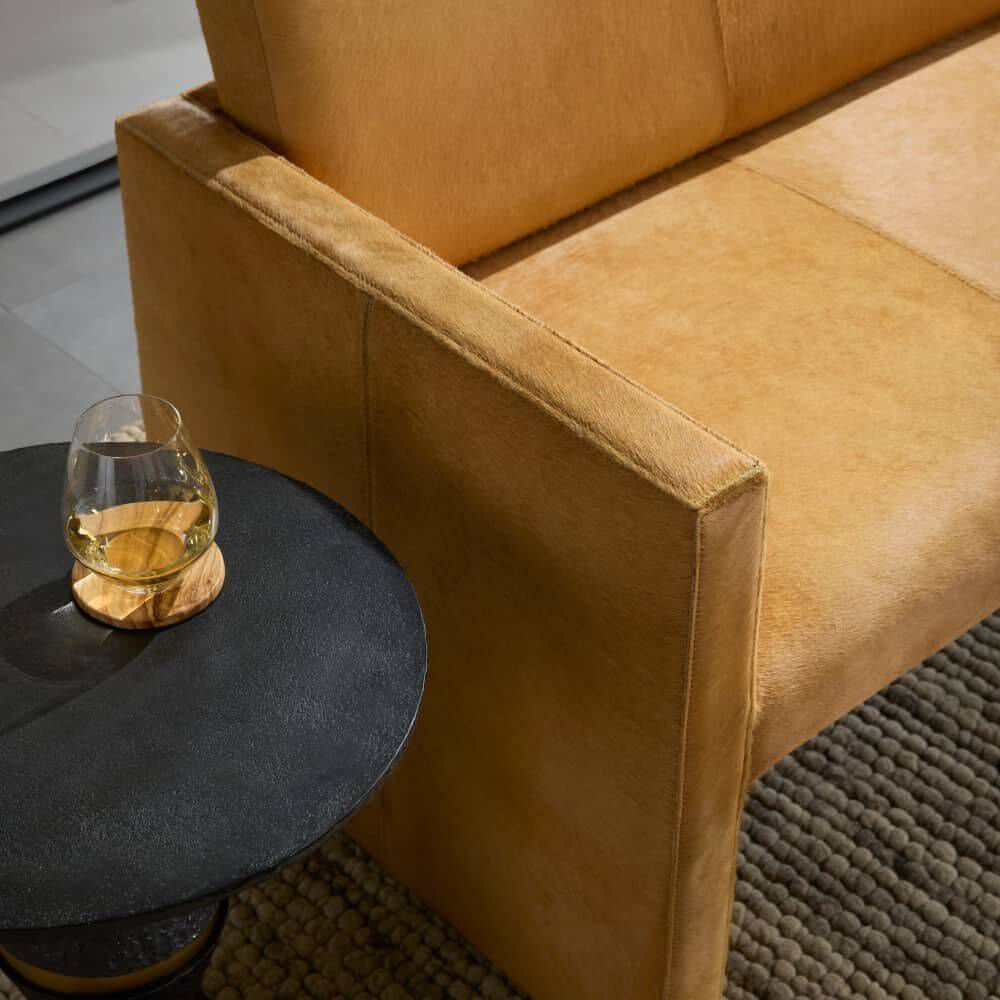 Haylock Tawny Hide Settee