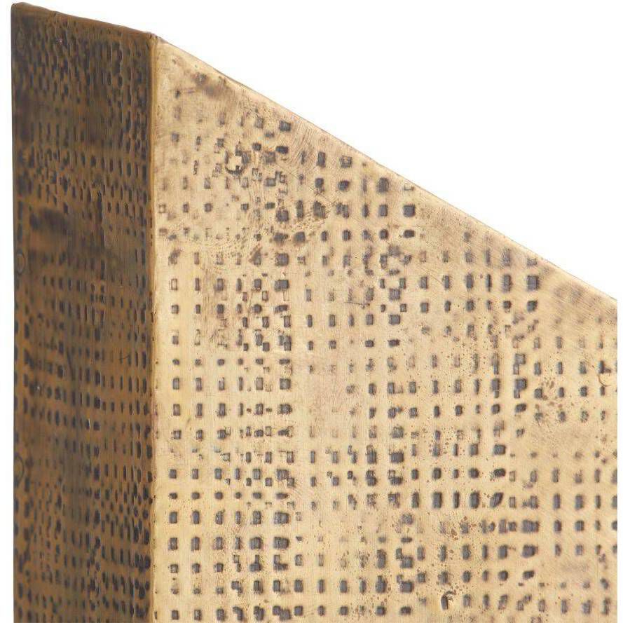 Garrick 5 inch Antique Brass and Jungle Marble Bookends, Set of 2