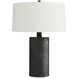 Prague 29.5 inch Blackened Table Lamp Portable Light