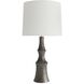 Grainger 30 inch 150.00 watt Graphite and Polished Nickel Lamp Portable Light