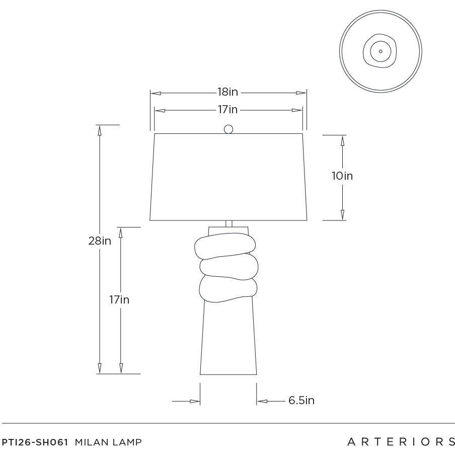 Milan 28 inch 150.00 watt Antique Mercury Ombre and Polished Nickel Table Lamp Portable Light