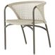 Enzo Buff and Blackened Bronze Outdoor Dining Chair