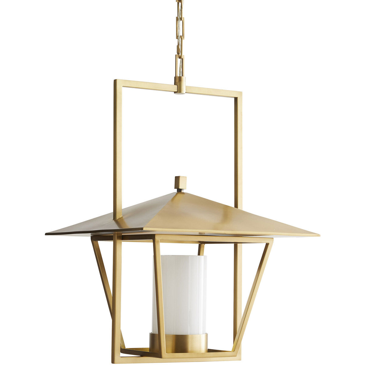 Temple 1 Light 19 inch Antique Brass Pendant Ceiling Light