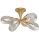 Giselle 6 Light 24 inch Antique Brass Flush Mount Ceiling Light