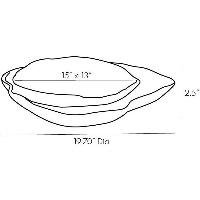 Hollie Black & White Trays, Set of 2