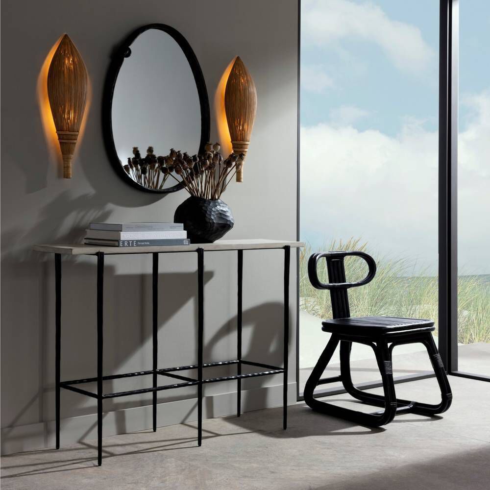 Barbana 48 inch Smoke Console Table