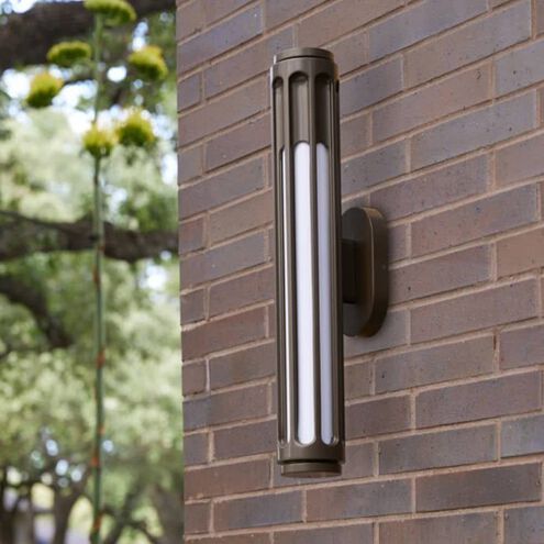 Inset 1 Light 25.5 inch Marine Grade Aged English Bronze Outdoor Sconce