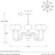 Tebaldi 8 Light 36 inch Antique Brass and Clear Etched Glass Chandelier Ceiling Light