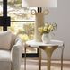 Janine 22 inch White End Table