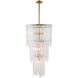 Raine 7 Light 21 inch Clear Seedy Chandelier Ceiling Light