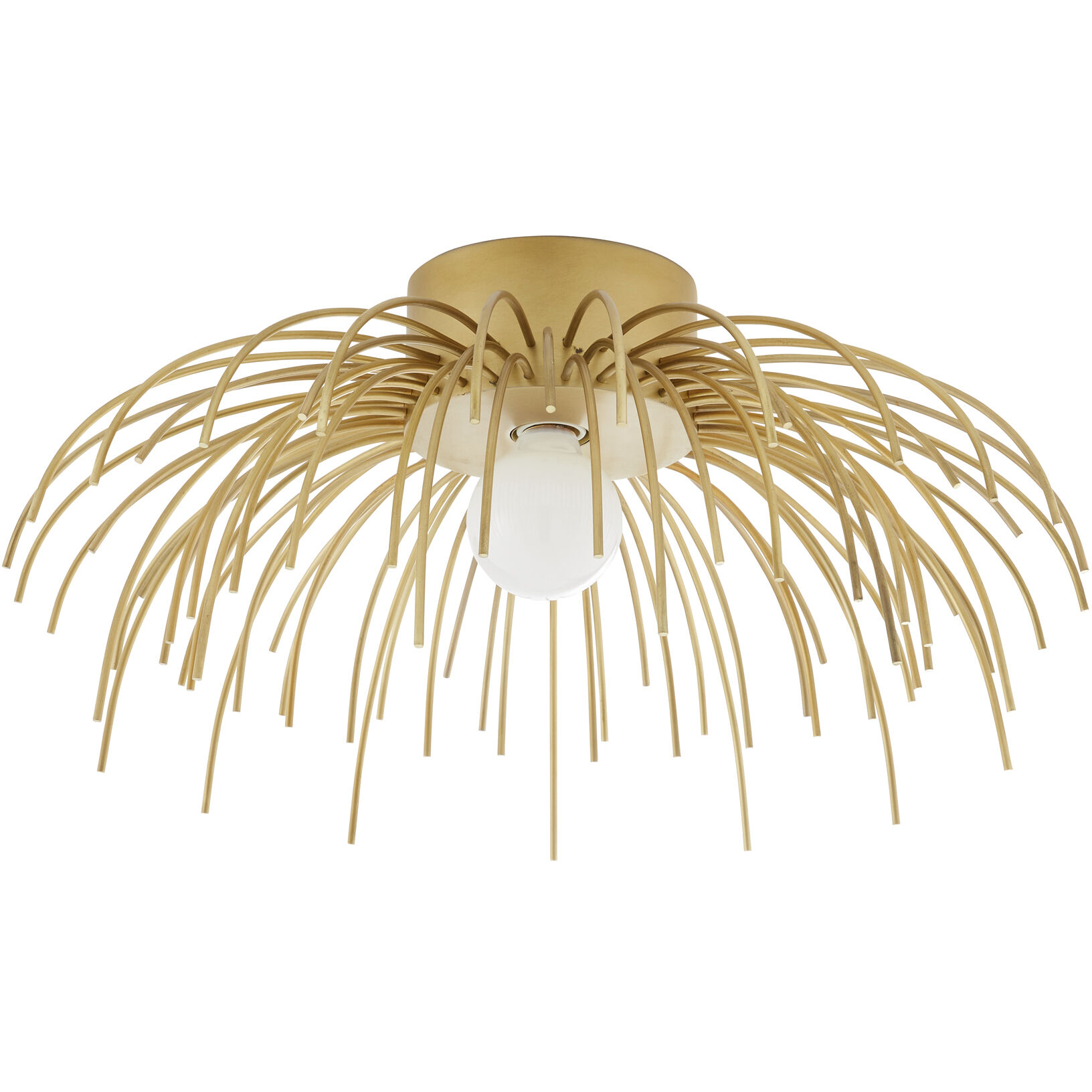 Margaret 1 Light 21 inch Antique Brass Flush Mount Ceiling Light