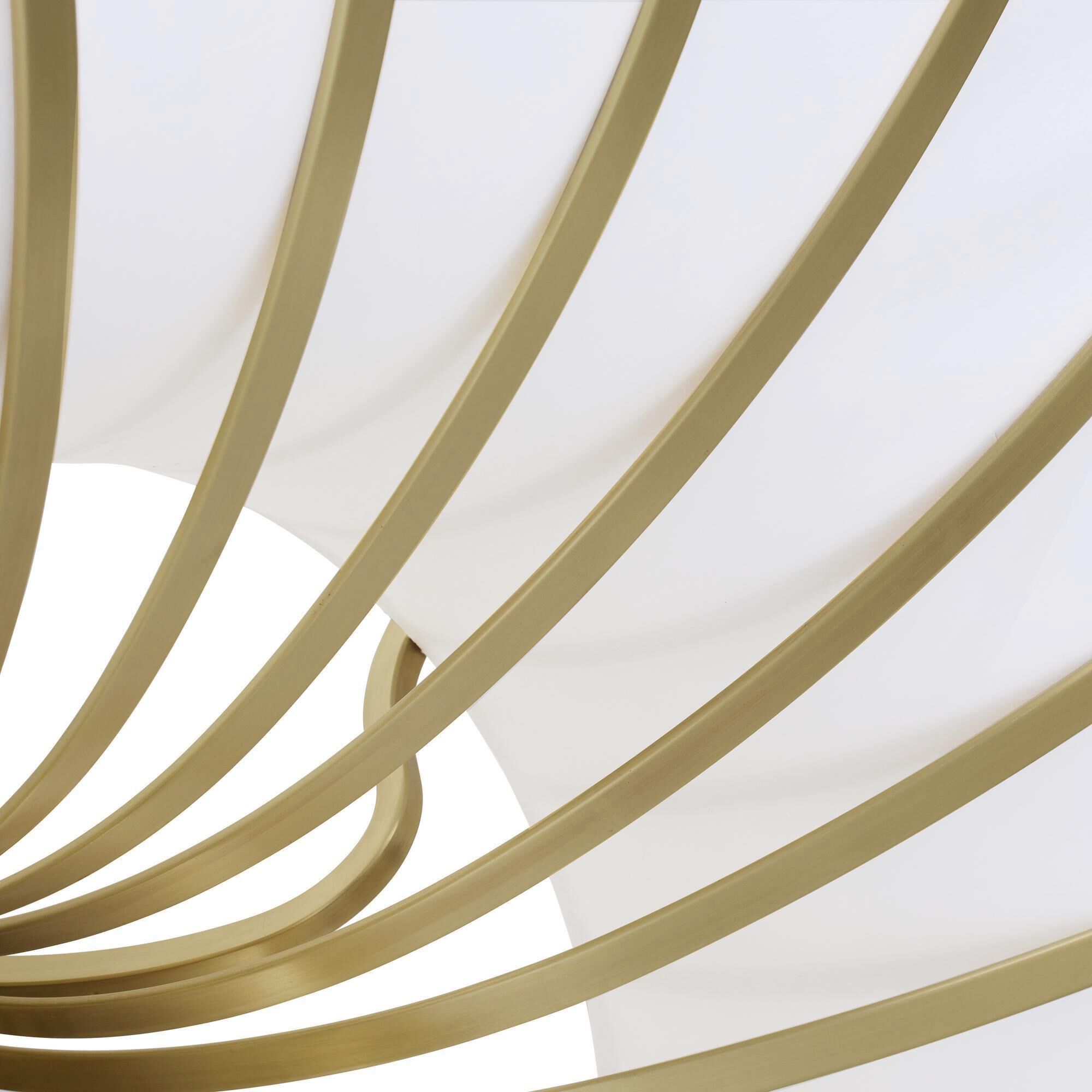 Chambers 10 Light 52 inch Antique Brass Semi Flush Mount Ceiling Light