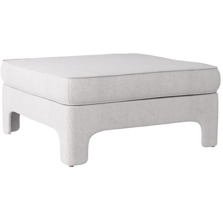 Ava 18 inch Stone Ottoman