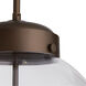 Reeves 1 Light 15.5 inch Aged Brass Outdoor Pendant, Large