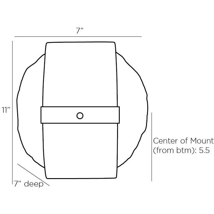 Pietro 1 Light 7 inch English Bronze Sconce Wall Light
