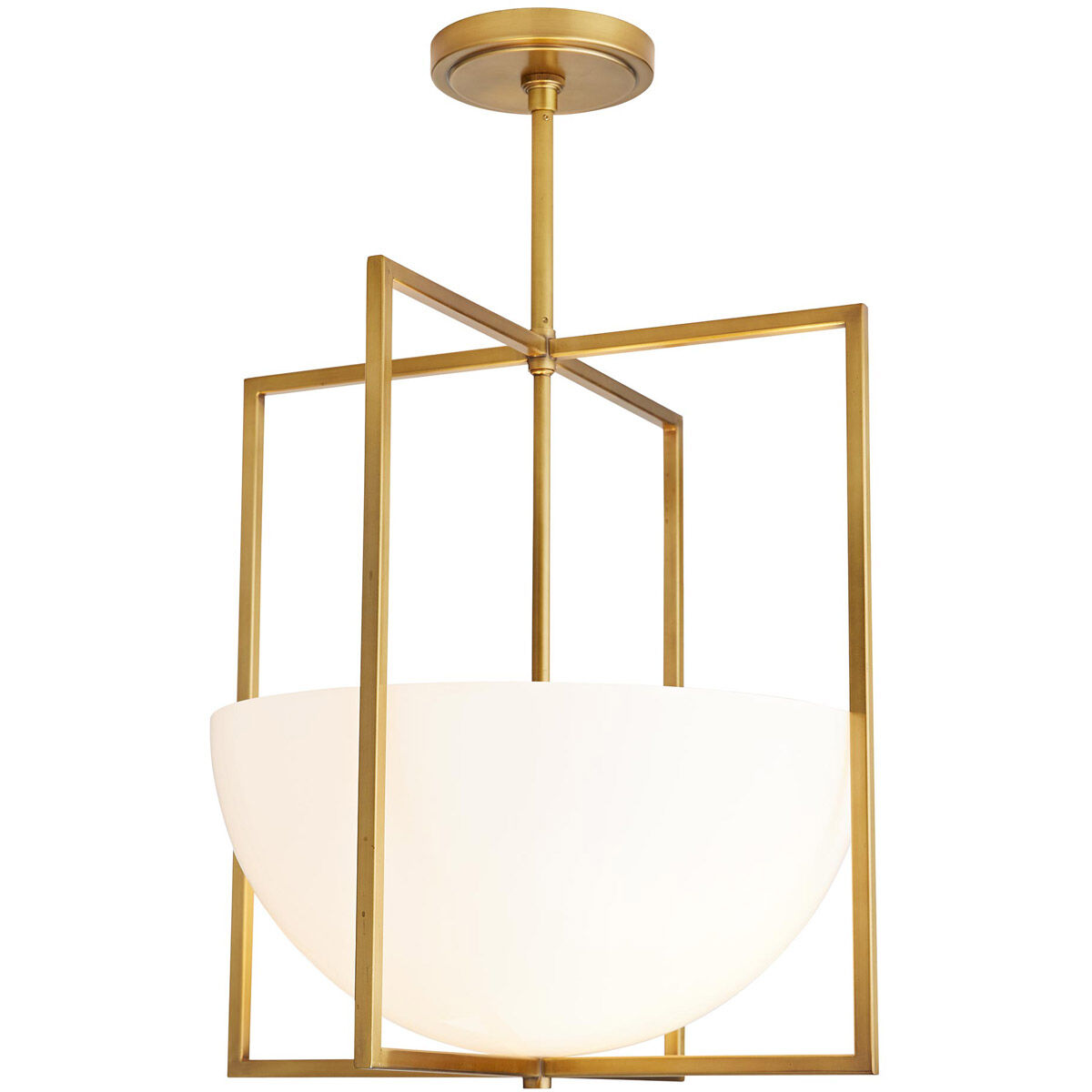 Royce 2 Light 18 inch Antique Brass Pendant Ceiling Light