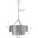 Creighton 3 Light 35 inch Vintage Brass Chandelier Ceiling Light