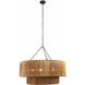Creighton 3 Light 35 inch Vintage Brass Chandelier Ceiling Light