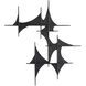 Freya Blackened Iron Wall Plaques, Set of 3