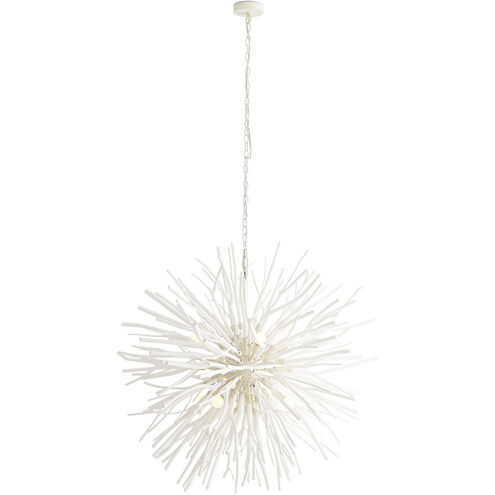Finch 8 Light 43 inch White Chandelier Ceiling Light