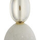 Minato 29 inch 150.00 watt Ivory Lamp Portable Light