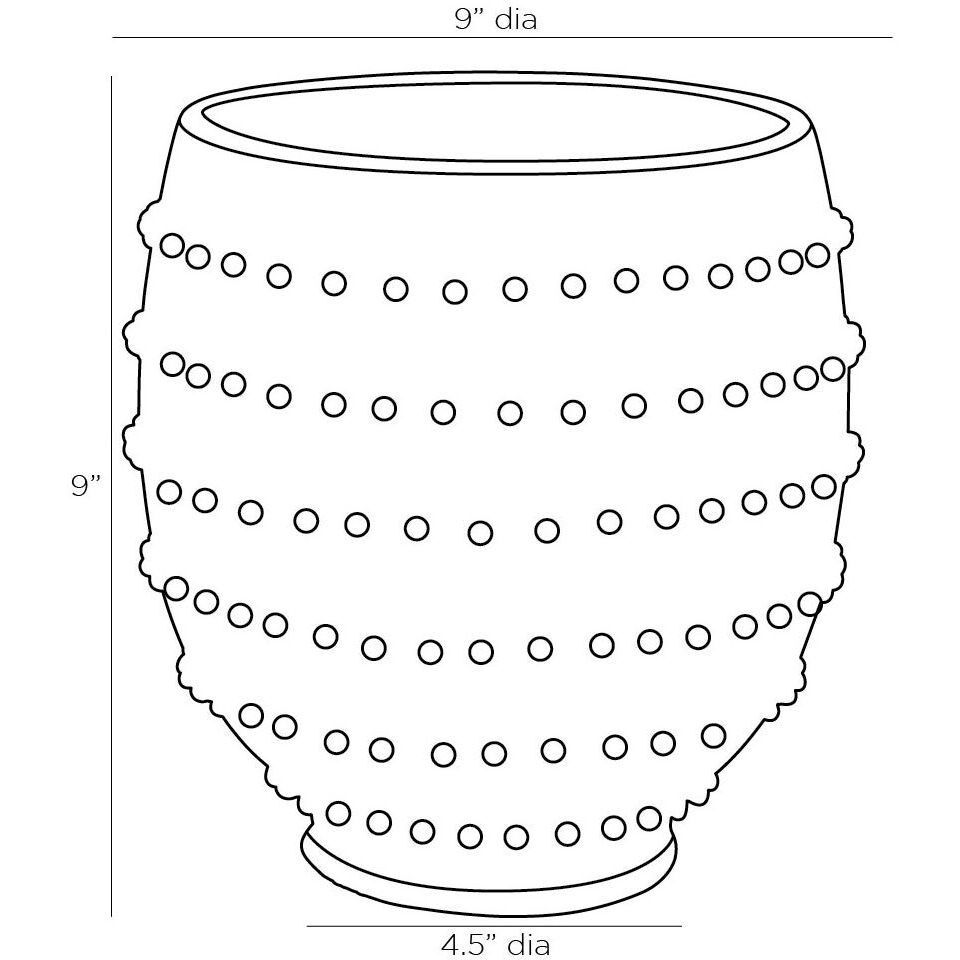 Spitzy 9 X 9 inch Vase