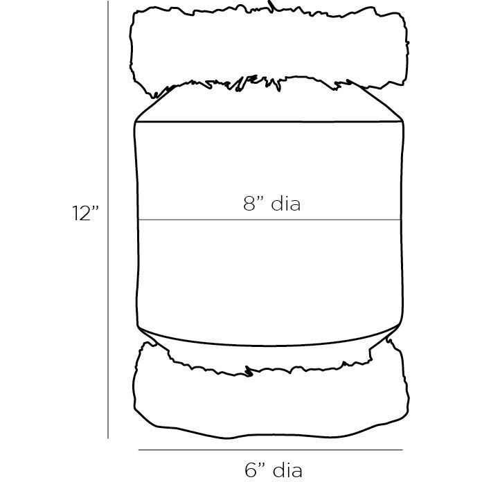 Raffie Matte Charcoal Vase