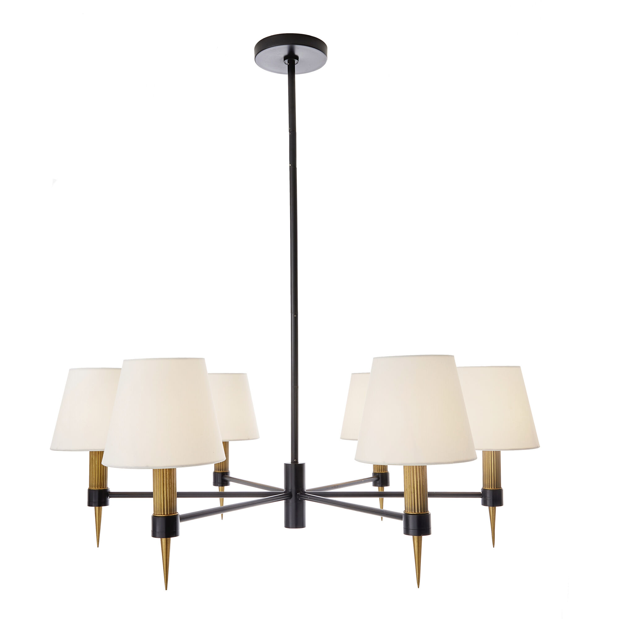 Roma 6 Light 39 inch Bronze Chandelier Ceiling Light