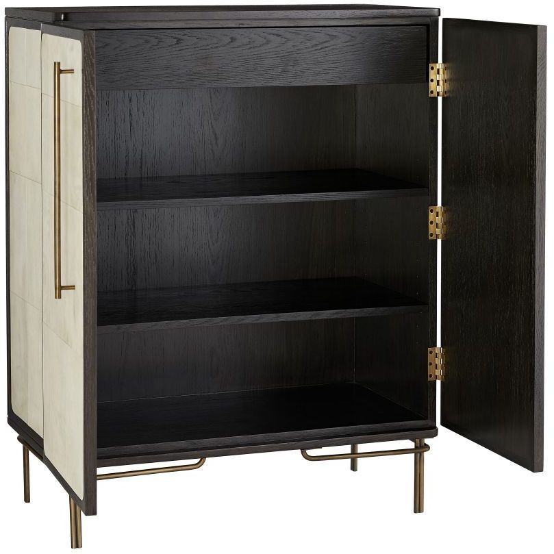 Edison 35 inch Ebony Cocktail Cabinet