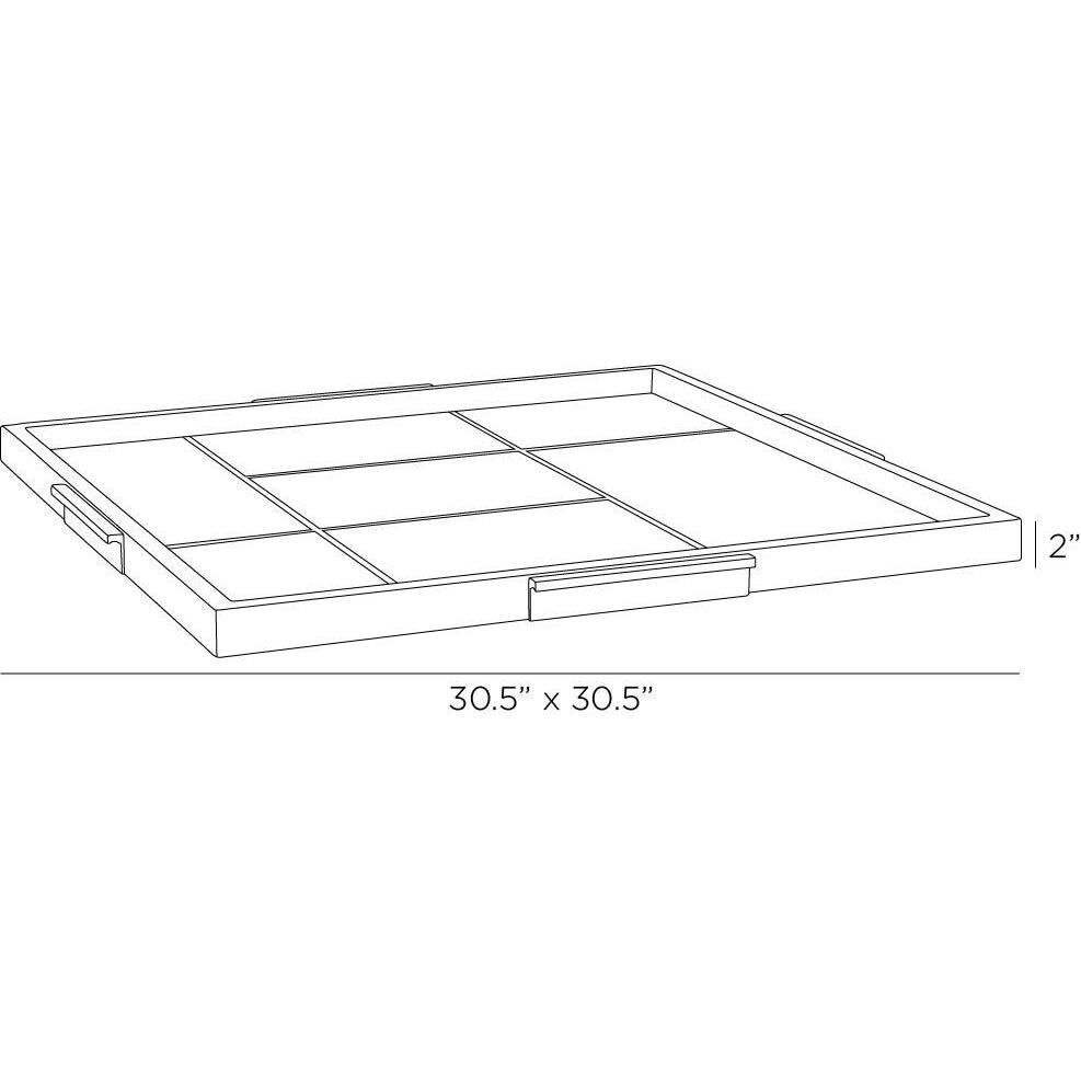 Dillard Moss Gray Tray