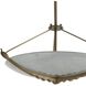 Karlsen 3 Light 23 inch Antique Brass Semi-Flush Mount Ceiling Light