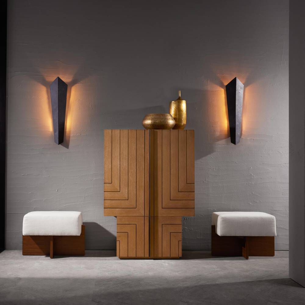 Salvadoro 3 Light 8 inch Matte Charcoal Sconce Wall Light