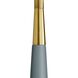 Elden 69 inch 150.00 watt Cadet Blue and Antique Brass Floor Lamp Portable Light