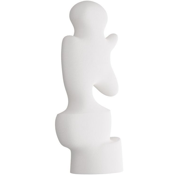 Mello Matte White Plaster Sculpture
