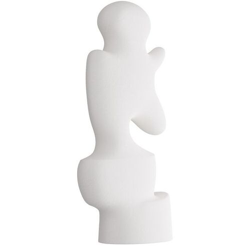 Mello Matte White Plaster Sculpture